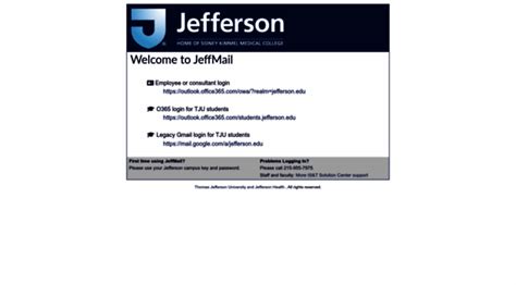 Mordach New Chief Financial Officer of Jefferson Health and Thomas Jefferson University. . Jeffmail employee login